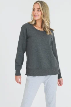 3rd Story Layla Side Split Sweatshirt< Sweatshirts|Sweatshirts