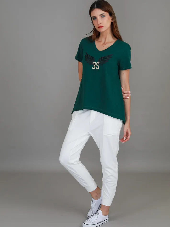 3rd Story Leane 3S Wing Print T Shirt< Short Sleeves