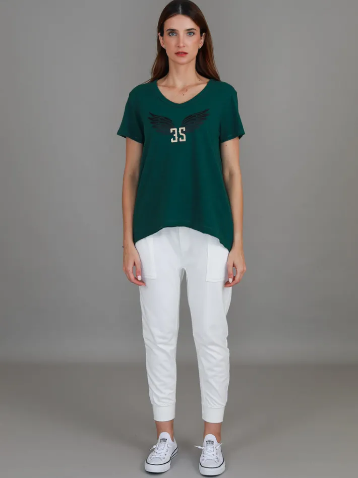 3rd Story Leane 3S Wing Print T Shirt< Short Sleeves
