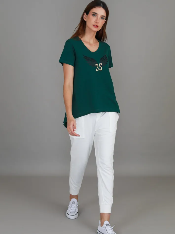 3rd Story Leane 3S Wing Print T Shirt< Short Sleeves
