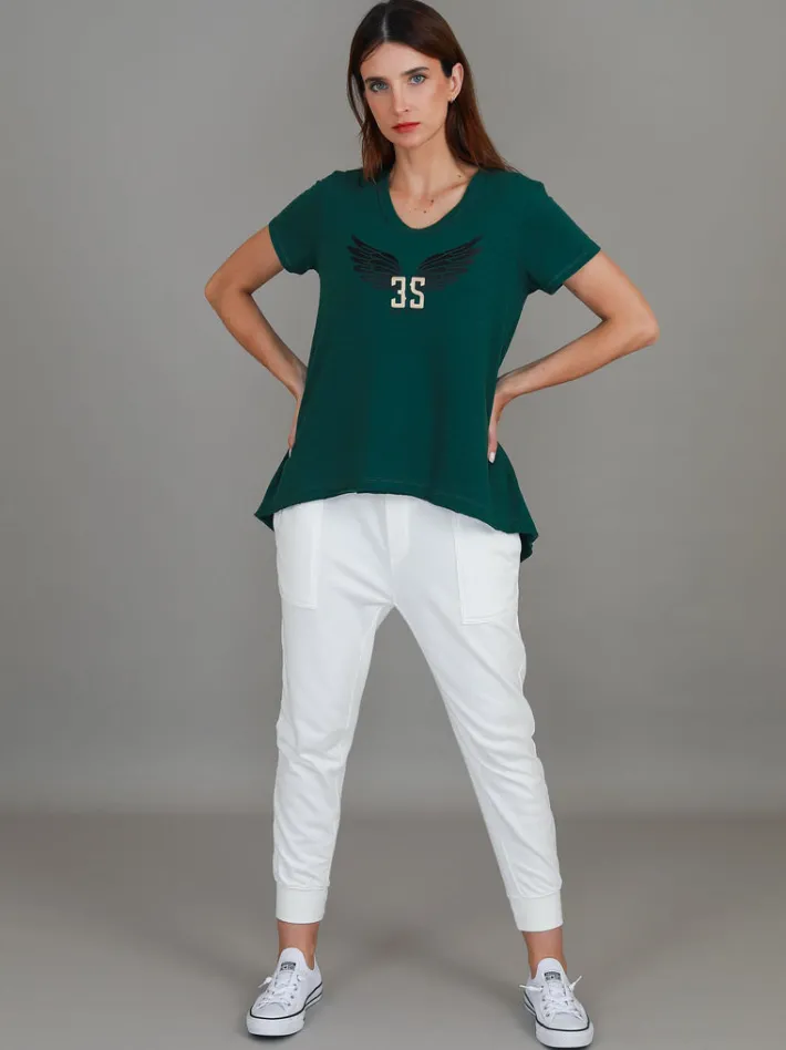 3rd Story Leane 3S Wing Print T Shirt< Short Sleeves