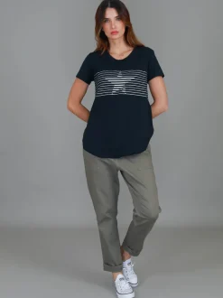 3rd Story Lily Star T Shirt< Short Sleeves