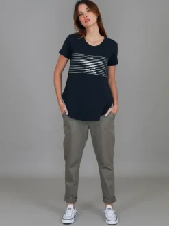 3rd Story Lily Star T Shirt< Short Sleeves