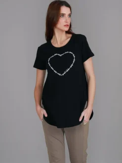 3rd Story Mabel Heart T Shirt< Short Sleeves