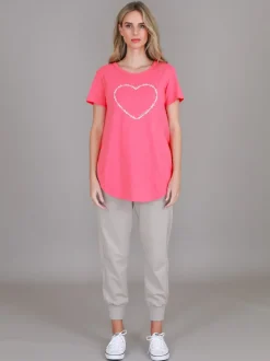 3rd Story Mabel Heart T Shirt< Short Sleeves