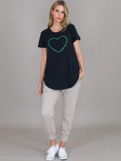 3rd Story Mabel Heart T Shirt< Short Sleeves