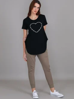 3rd Story Mabel Heart T Shirt< Short Sleeves