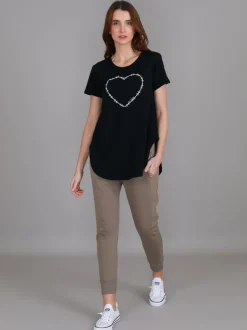 3rd Story Mabel Heart T Shirt< Short Sleeves