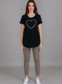 3rd Story Mabel Heart T Shirt< Short Sleeves