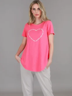 3rd Story Mabel Heart T Shirt< Short Sleeves
