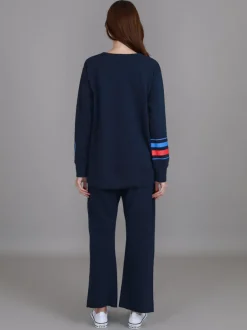 3rd Story Maggie Peace n Stripe Sweatshirt< Sweatshirts|Sweatshirts