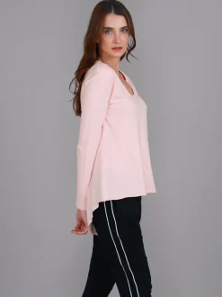 3rd Story Margo Scoop Neck T Shirt< Long Sleeves