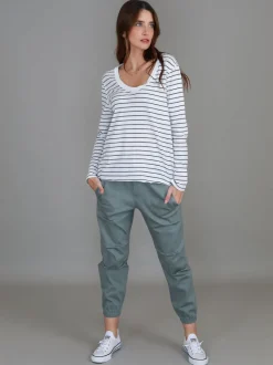 3rd Story Margo Scoop Neck T Shirt< Long Sleeves