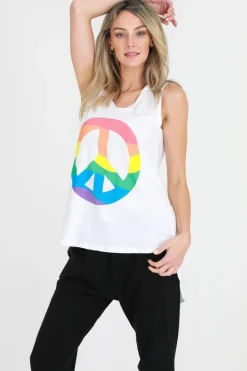 3rd Story Melanie Peace Tank Top< Tanks