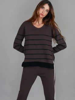 3rd Story Michelle Stripe Sweatshirt< Sweatshirts|Sweatshirts