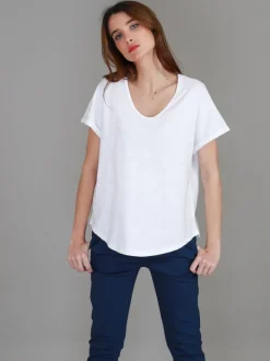 3rd Story Milan Cuff Sleeve T Shirt< Short Sleeves