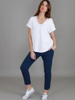 3rd Story Milan Cuff Sleeve T Shirt< Short Sleeves