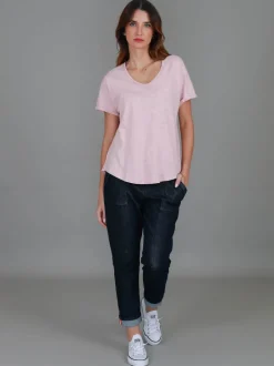 3rd Story Milan Cuff Sleeve T Shirt< Short Sleeves