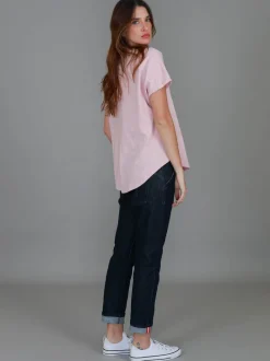 3rd Story Milan Cuff Sleeve T Shirt< Short Sleeves