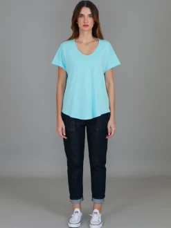 3rd Story Milan Cuff Sleeve T Shirt< Short Sleeves