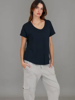 3rd Story Milan Cuff Sleeve T Shirt< Short Sleeves