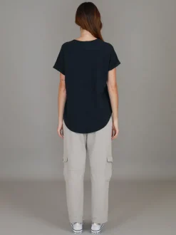 3rd Story Milan Cuff Sleeve T Shirt< Short Sleeves