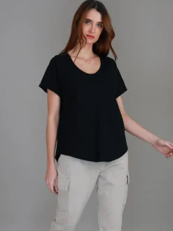 3rd Story Milan Cuff Sleeve T Shirt< Short Sleeves