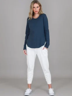 3rd Story Mosman Curved Hem Long Sleeve T Shirt< Long Sleeves