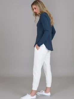 3rd Story Mosman Curved Hem Long Sleeve T Shirt< Long Sleeves