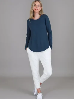 3rd Story Mosman Curved Hem Long Sleeve T Shirt< Long Sleeves