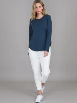 3rd Story Mosman Curved Hem Long Sleeve T Shirt< Long Sleeves