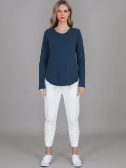 3rd Story Mosman Curved Hem Long Sleeve T Shirt< Long Sleeves
