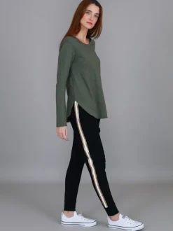 3rd Story Mosman Curved Hem Long Sleeve T Shirt< Long Sleeves