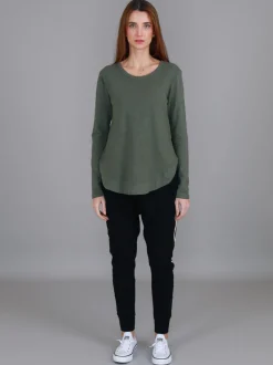 3rd Story Mosman Curved Hem Long Sleeve T Shirt< Long Sleeves