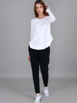 3rd Story Mosman Curved Hem Long Sleeve T Shirt< Long Sleeves