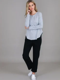 3rd Story Mosman Curved Hem Long Sleeve T Shirt< Long Sleeves