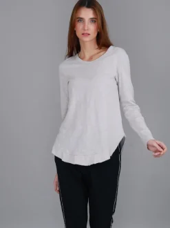 3rd Story Mosman Curved Hem Long Sleeve T Shirt< Long Sleeves