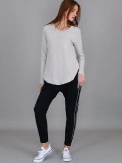 3rd Story Mosman Curved Hem Long Sleeve T Shirt< Long Sleeves
