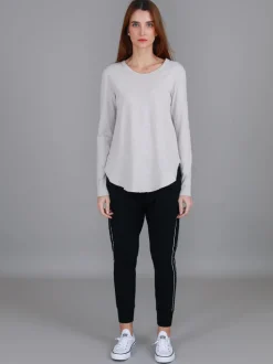 3rd Story Mosman Curved Hem Long Sleeve T Shirt< Long Sleeves
