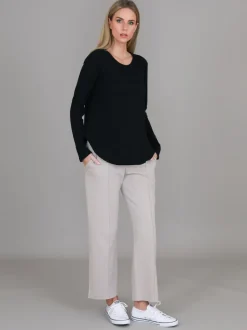3rd Story Mosman Curved Hem Long Sleeve T Shirt< Long Sleeves