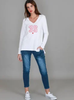 3rd Story Noa V Neck 3S T Shirt< Long Sleeves