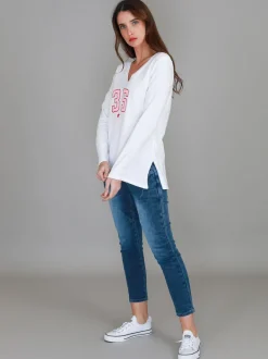 3rd Story Noa V Neck 3S T Shirt< Long Sleeves