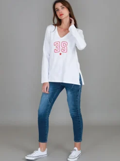 3rd Story Noa V Neck 3S T Shirt< Long Sleeves