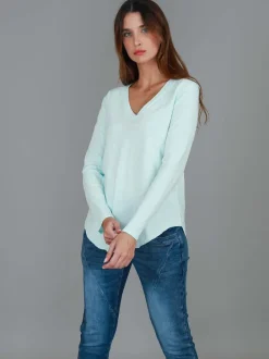 3rd Story Nora V Neck T Shirt< Long Sleeves