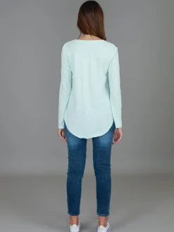 3rd Story Nora V Neck T Shirt< Long Sleeves