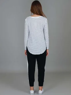 3rd Story Nora V Neck T Shirt< Long Sleeves