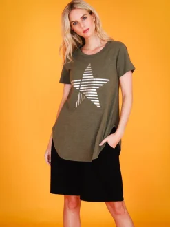 3rd Story Perth Stripe Star T Shirt< Short Sleeves