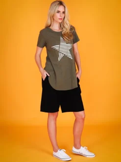3rd Story Perth Stripe Star T Shirt< Short Sleeves