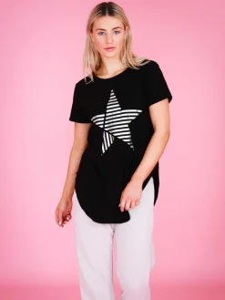 3rd Story Perth Stripe Star T Shirt< Short Sleeves