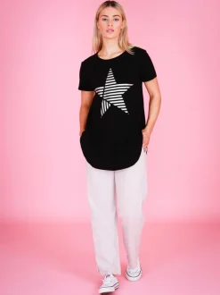 3rd Story Perth Stripe Star T Shirt< Short Sleeves